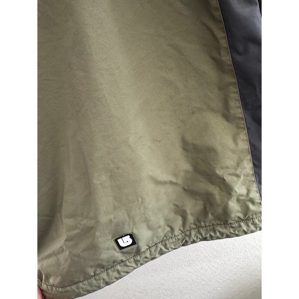 Burton Kids Snowboard Jacket Olive Green Colorblock Full Zip Size L 14-16 *read - Picture 8 of 10